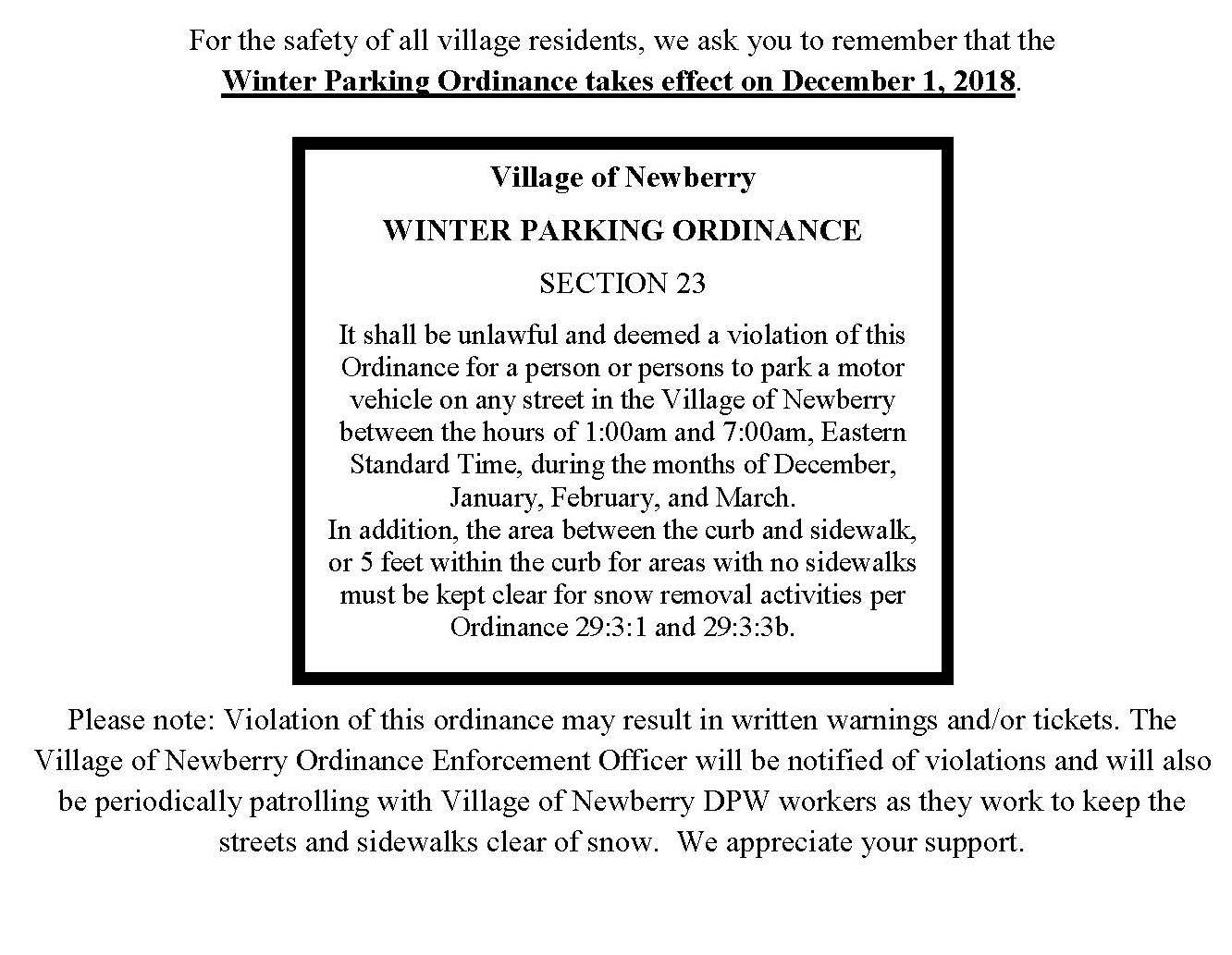 Winter Parking Ordinance info cropped
